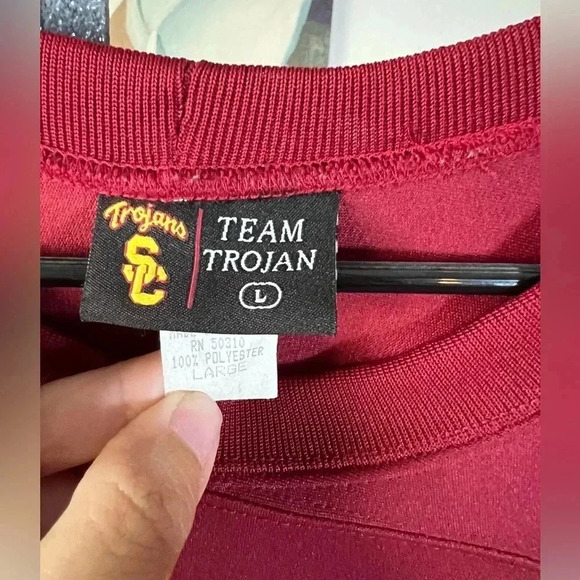 Nike Maroon and Yellow Long Sleeve Jersey - Picture 2 of 4